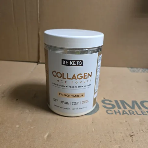BE KETO COLLAGEN MCT POWDER – FRENCH VANILLA, 300 G