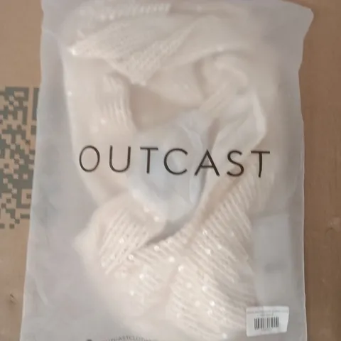 BAGGED OUTCAST ADIMA MINI DRESS IN CREAM SIZE XS