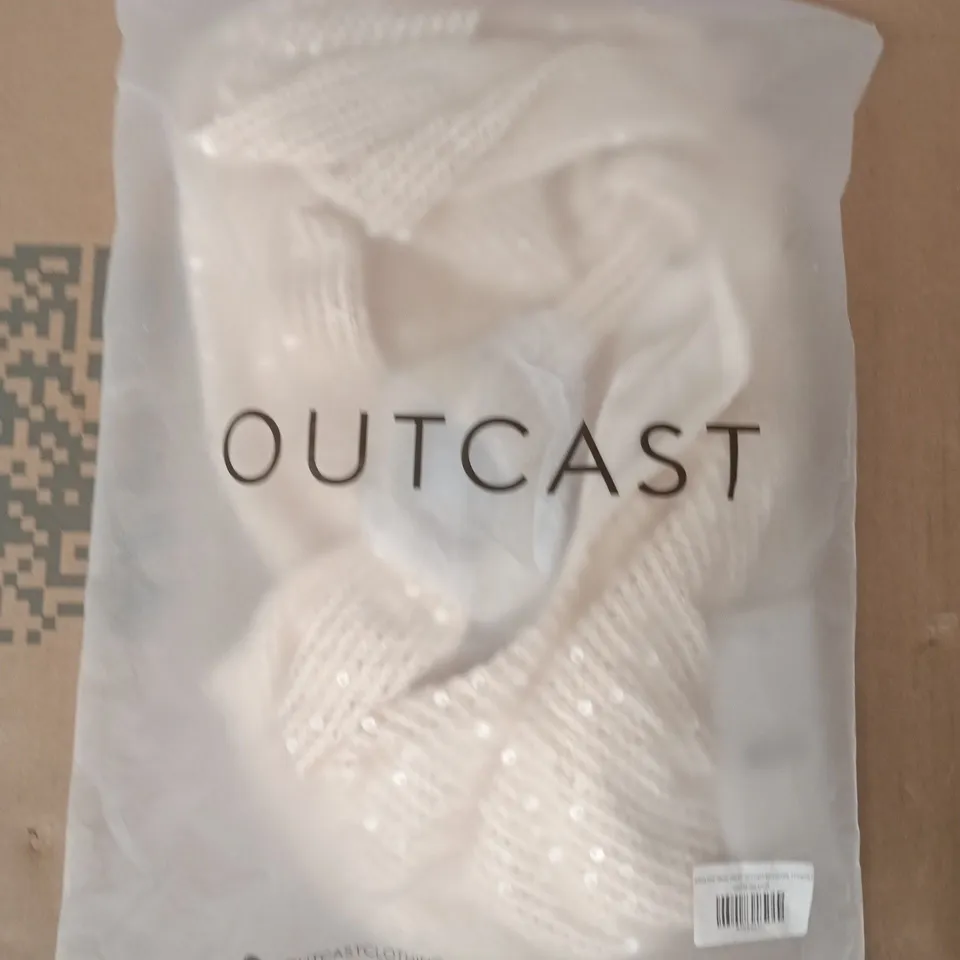 BAGGED OUTCAST ADIMA MINI DRESS IN CREAM SIZE XS