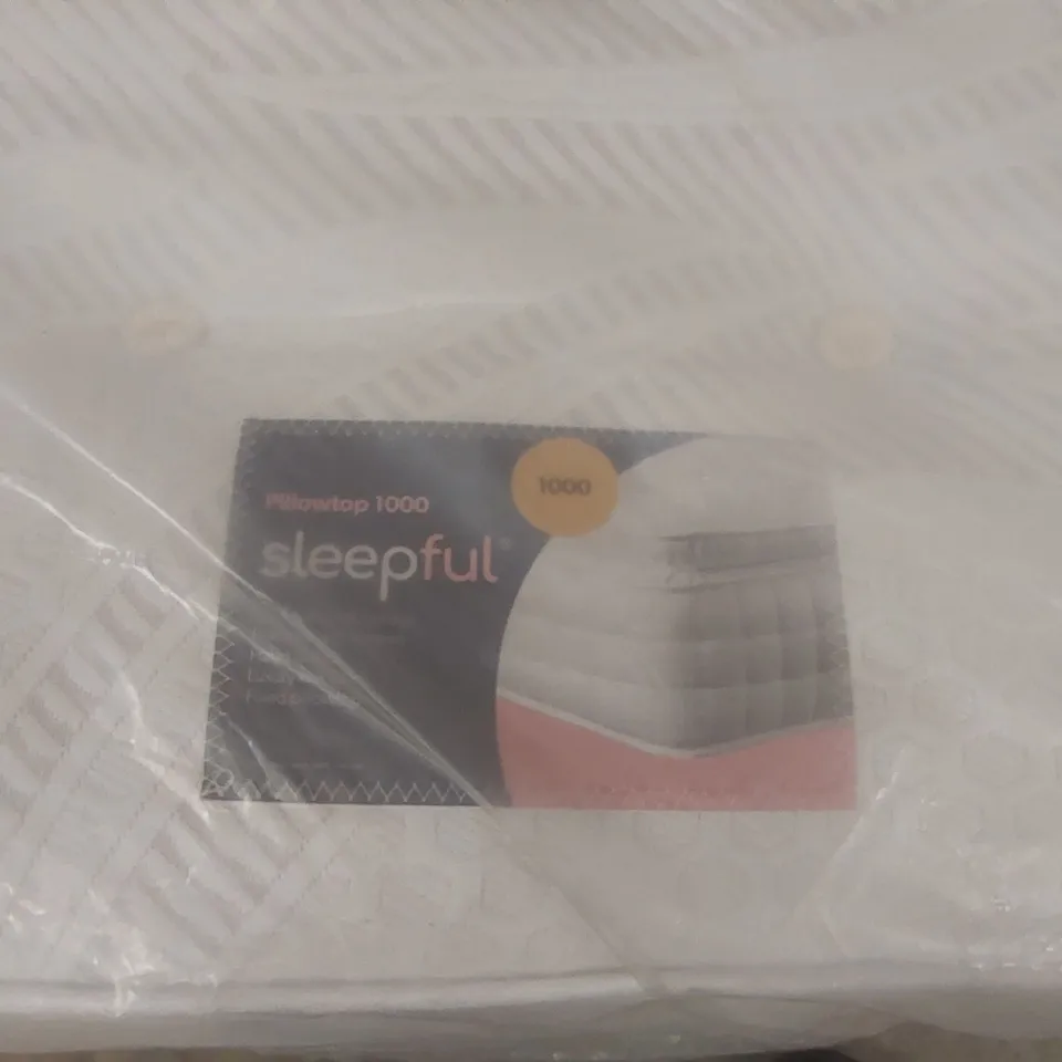 QUALITY BAGGED SLEEPFUL PILLOWTOP 1000 6' SUPER KING MATTRESS