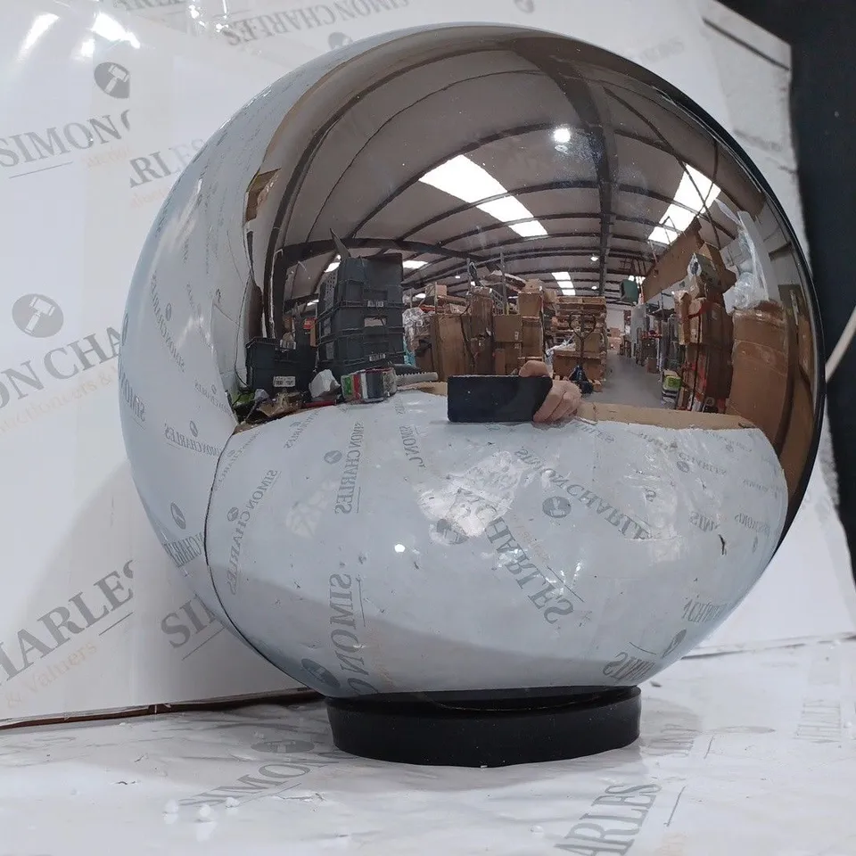 K BY KELLY HOPPEN EXTRA LARGE INDOOR OUTDOOR PRELIT GLASS DECOR ORB - COLLECTION ONLY