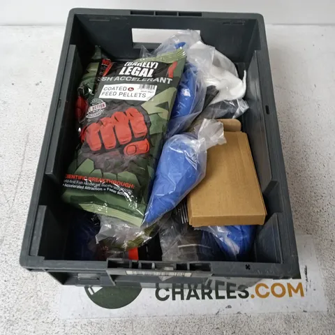 APPROXIMATELY 15 ASSORTED HOUSEHOLD ITEMS INCLUDING FISH ACCELERANT, COMBINATION KEY SAFE, CARPET FOAM RENOVATOR ETC. 