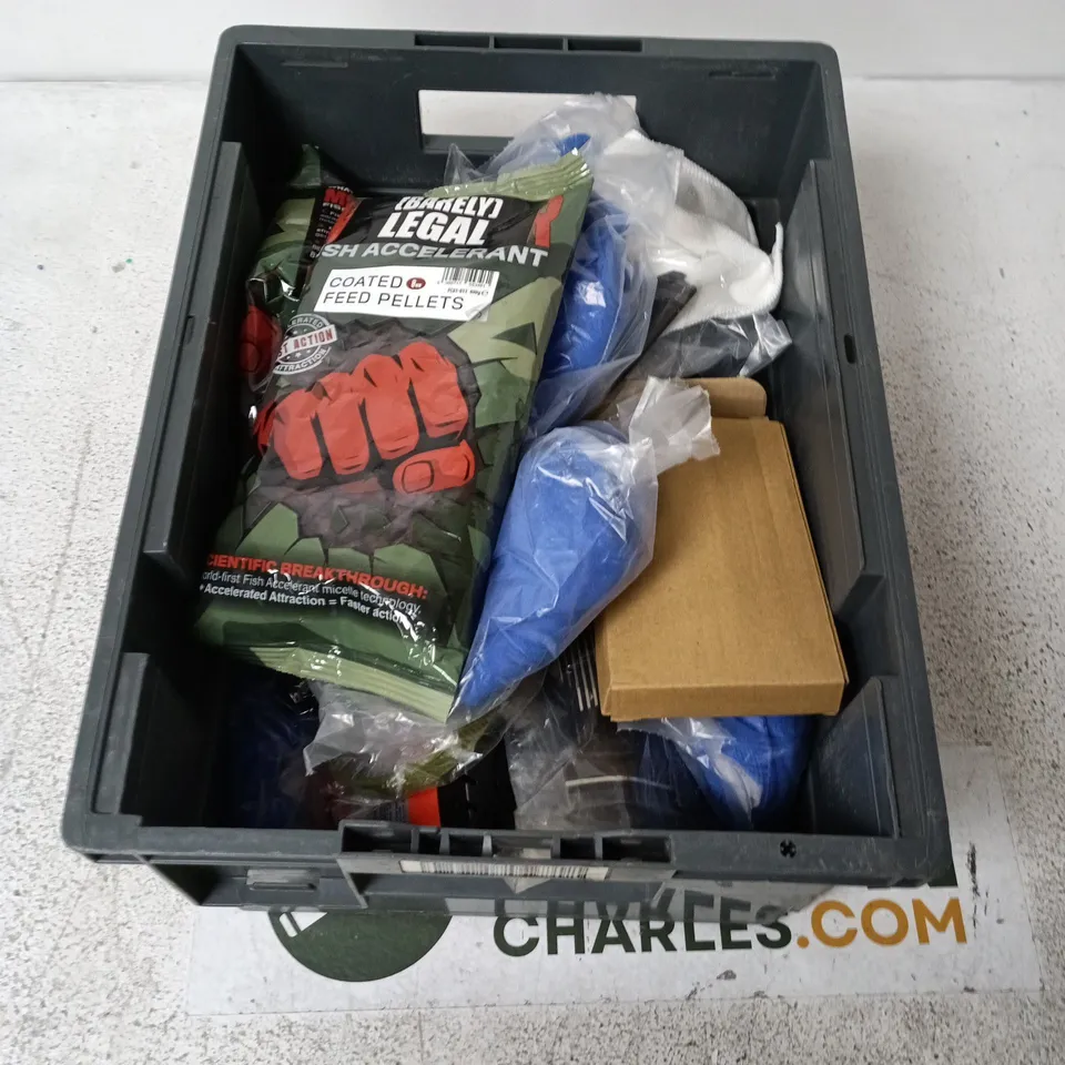 APPROXIMATELY 15 ASSORTED HOUSEHOLD ITEMS INCLUDING FISH ACCELERANT, COMBINATION KEY SAFE, CARPET FOAM RENOVATOR ETC.