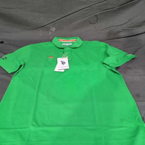 US POLO ASSN GREEN POLO SHIRT – XL