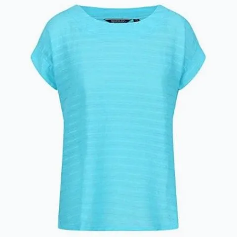 REGATTA WOMENS ADINE SHORT SLEEVE PERFORMANCE T-SHIRT SEASCAPE SIZE 16