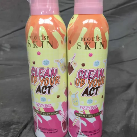 2 X P. LOUISE CLEAN UP YOUR ACT WHIPPED BODY FOAMS - FIZZY POP