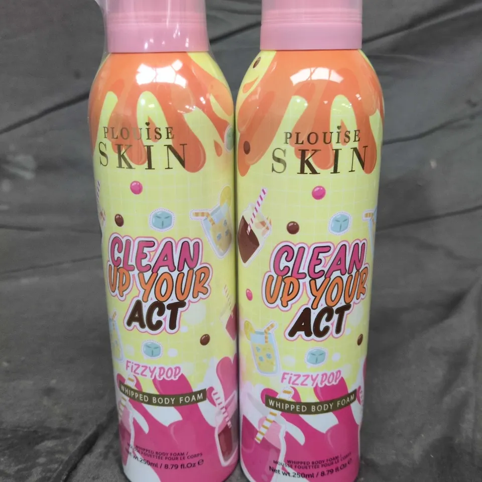 2 X P. LOUISE CLEAN UP YOUR ACT WHIPPED BODY FOAMS - FIZZY POP