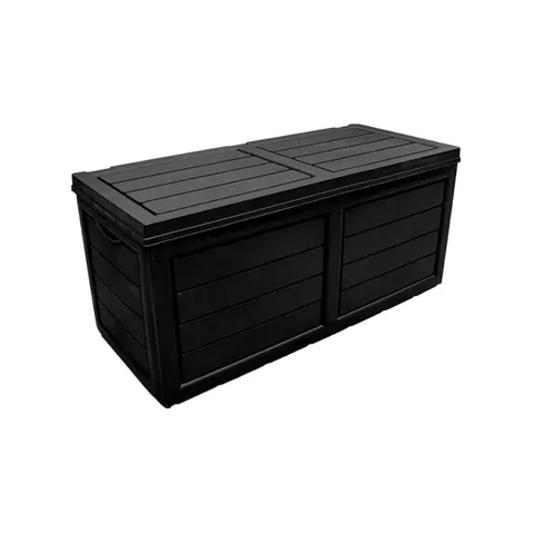 BOXED NEO GARDEN 320L BLACK OUTDOOR STORAGE BOX (1 BOX)