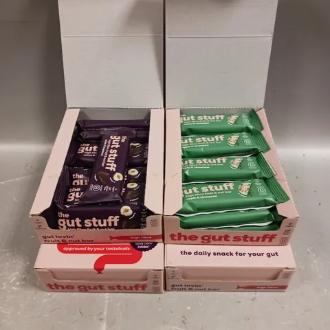 APPROXIMATELY 45 THE GUT STUFF FRUIT & NUT BARS IN VARIOUS FLAVOURS