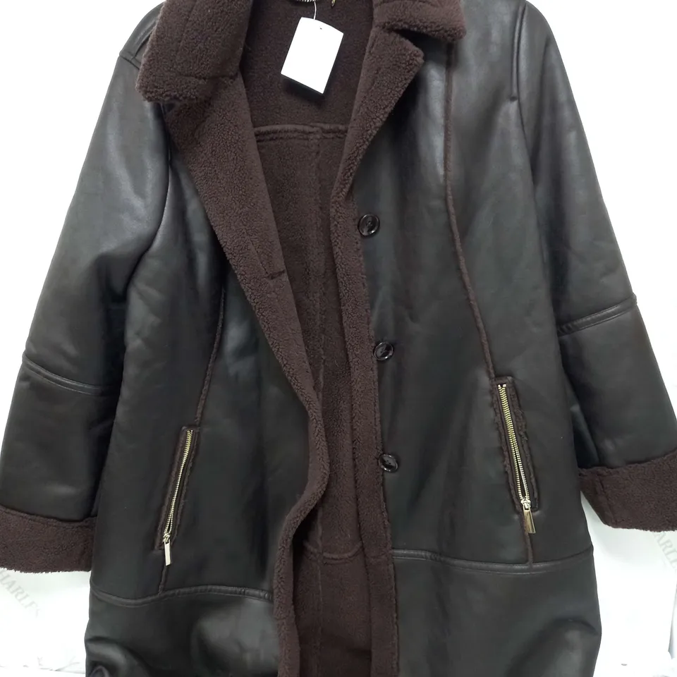RUTH LANGFORD SHEA LARGE COAT IN CHOCOLATE - 20