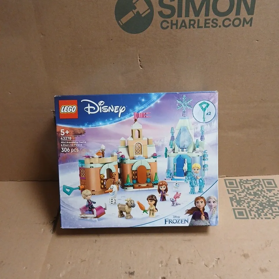 LEGO DISNEY FROZEN AGES 5+ MINI ARENDELLE CASTLE AND ELSA'S ICE PALACE BOXED