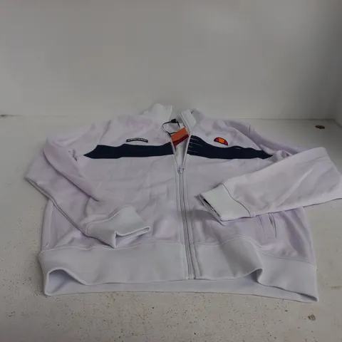 ELLESSE VICENZA TRACK TOP – WHITE, UK XL (EU XL)