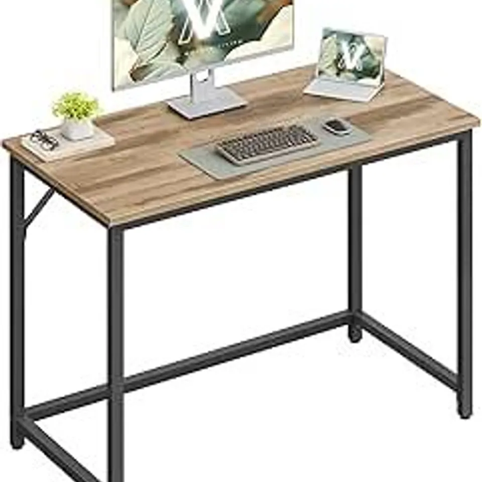 BOXED VASAGLE COMPUTER DESK - BROWN/BLACK