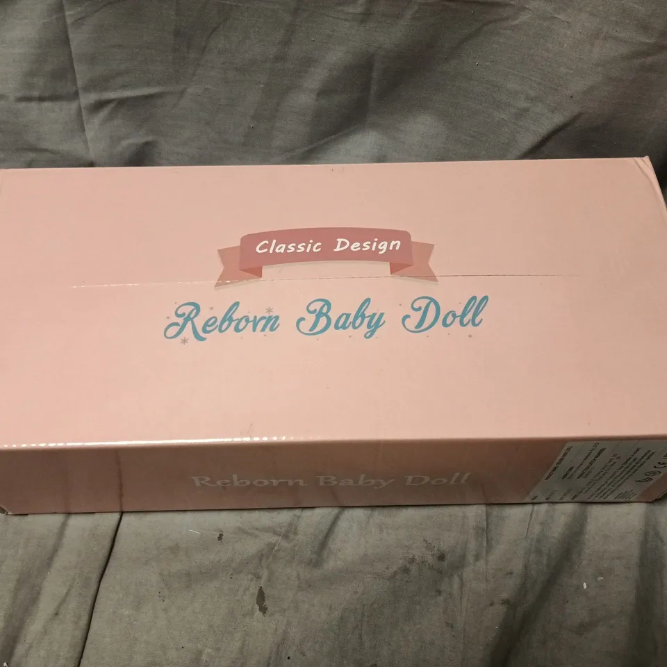 REBORN BABY DOLL – CLASSIC DESIGN, BOXED (55 × 25 × 15 CM) PINK PACKAGING