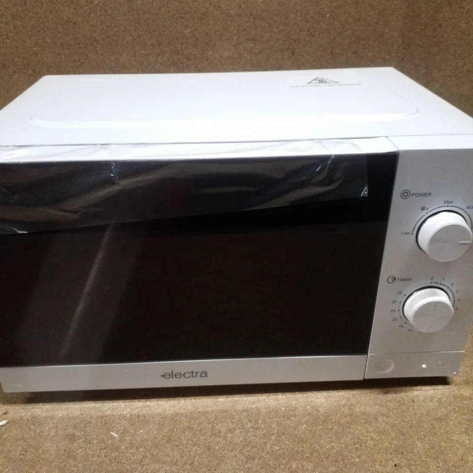 BOXED ELECTRA MWSM20LW MICROWAVE OVEN - WHITE