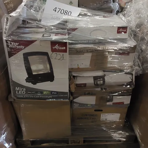 PALLET TO CONTAIN ASSORTED ITEMS INCLUDING QUANITIY OF LIGHTING BASED PRODUCTS