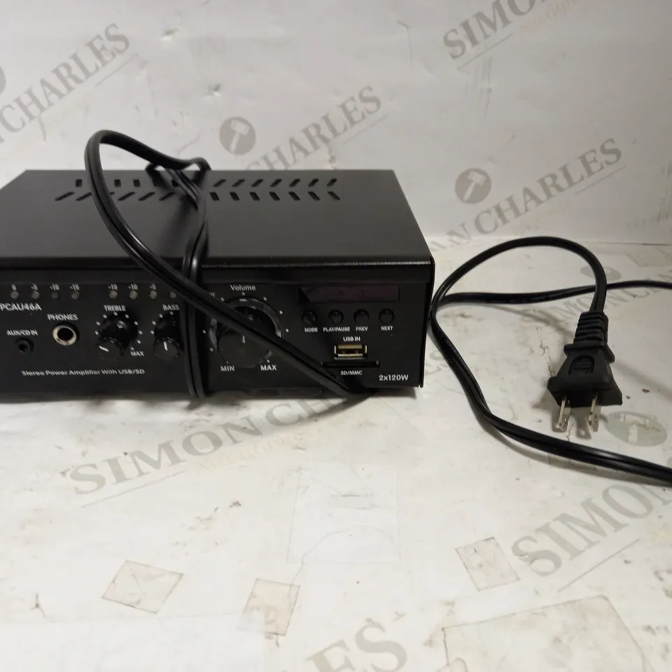 PYLE USA PCAU46A MINI 2 X 120W STEREO POWER AMPLIFIER RRP £115.99