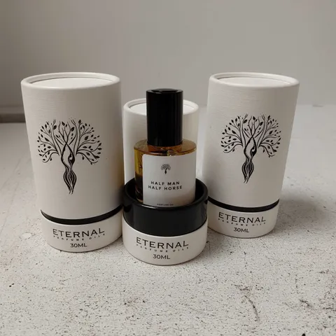 LOT OF 3 ASSORTED 30ML ETERNAL PERFUME OILS