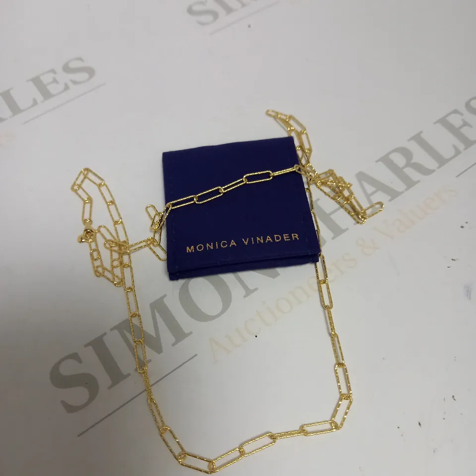 MONICA VINADER GOLD EFFECT LINK CHAIN NECKLACE 