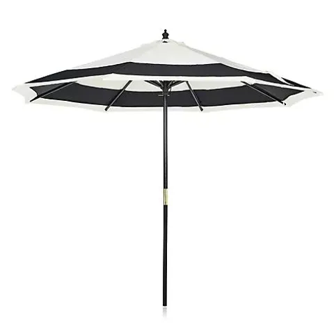 K BY KELLY HOPPEN 2.9M LUXURY PARASOL WITH WOODEN POLE & STORAGE BAG UNBOXED