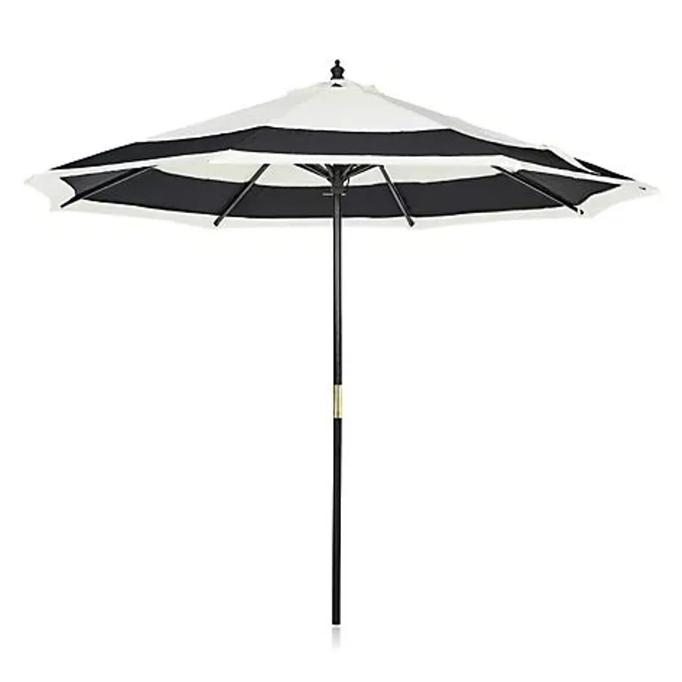 K BY KELLY HOPPEN 2.9M LUXURY PARASOL WITH WOODEN POLE & STORAGE BAG UNBOXED