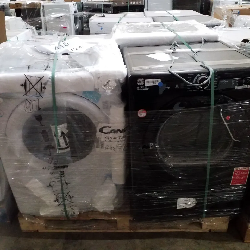 PALLET OF APPROXIMATELY 4 UNPROCESSED RAW RETURN WHITE GOODS TO INCLUDE;