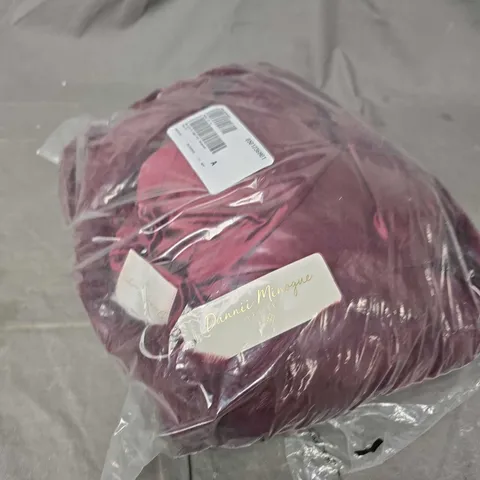 DANNII MINOGUE PETITES FAUX FUR JACKET IN MAROON - 16