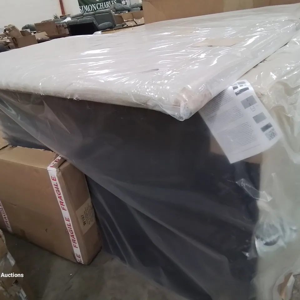 PACKAGED DIVAN BED WITH HEADBOARD 