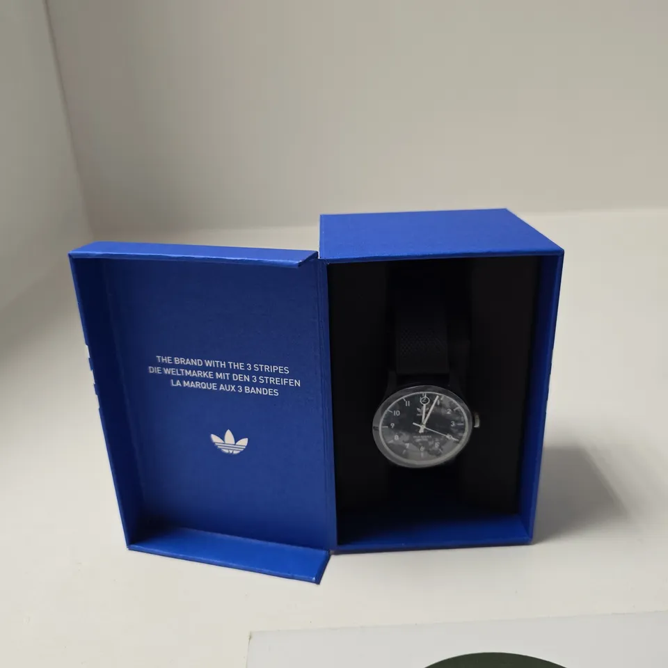 ADIDAS CHRONOGRAPH WRISTWATCH – BLACK STRAP, BOXED