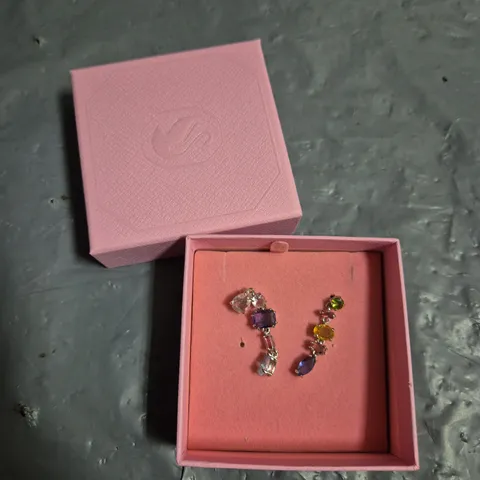 BOXED SWAROVSKI GEMA DROP EARRINGS