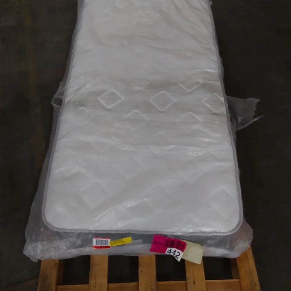 QUALITY BAGGED & ROLLED MEMORY 3' SINGLE FOAM HYBRID OPEN COIL SPRUNG MATTRESS 