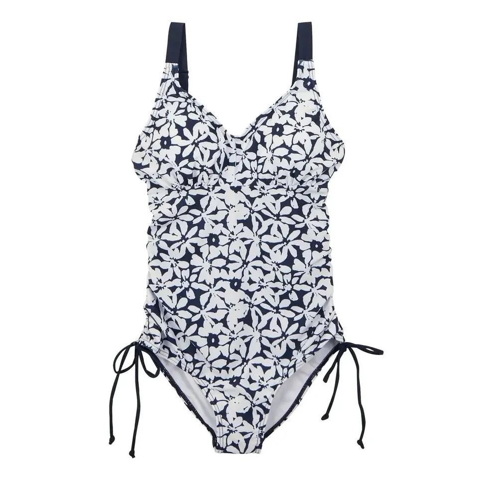 BRAND NEW REGATTA ALINAE SWIM COSTUME IN NAVY/WHITE LARGE FLORAL SIZE UK 20