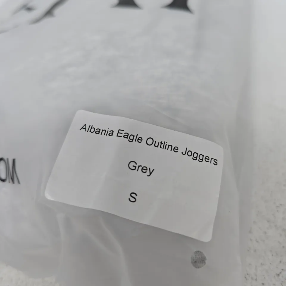 ALBANIA EAGLE OUTLINE JOGGERS – GREY, UK SIZE S
