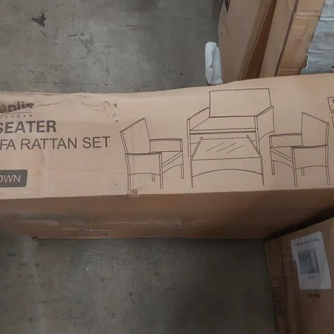 BOXED KEPLIN 4 SEATER SOFA RATTAN SET