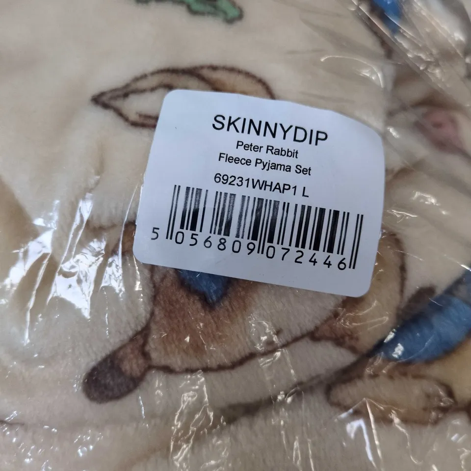 SKINNYDIP PETER RABBIT FLEECE PYJAMA SET LARGE