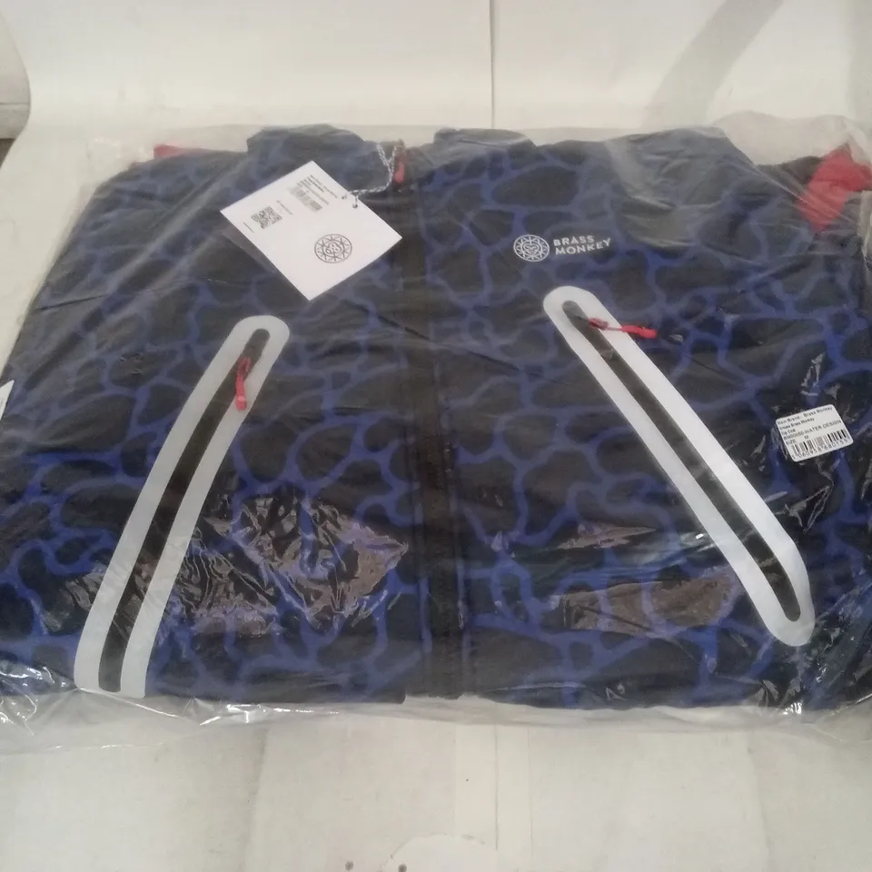 BRAND NEW BAGGED BRASS MONKEY UNISEX DIP COAT BM00050 - WATER DESIGN // SIZE: M