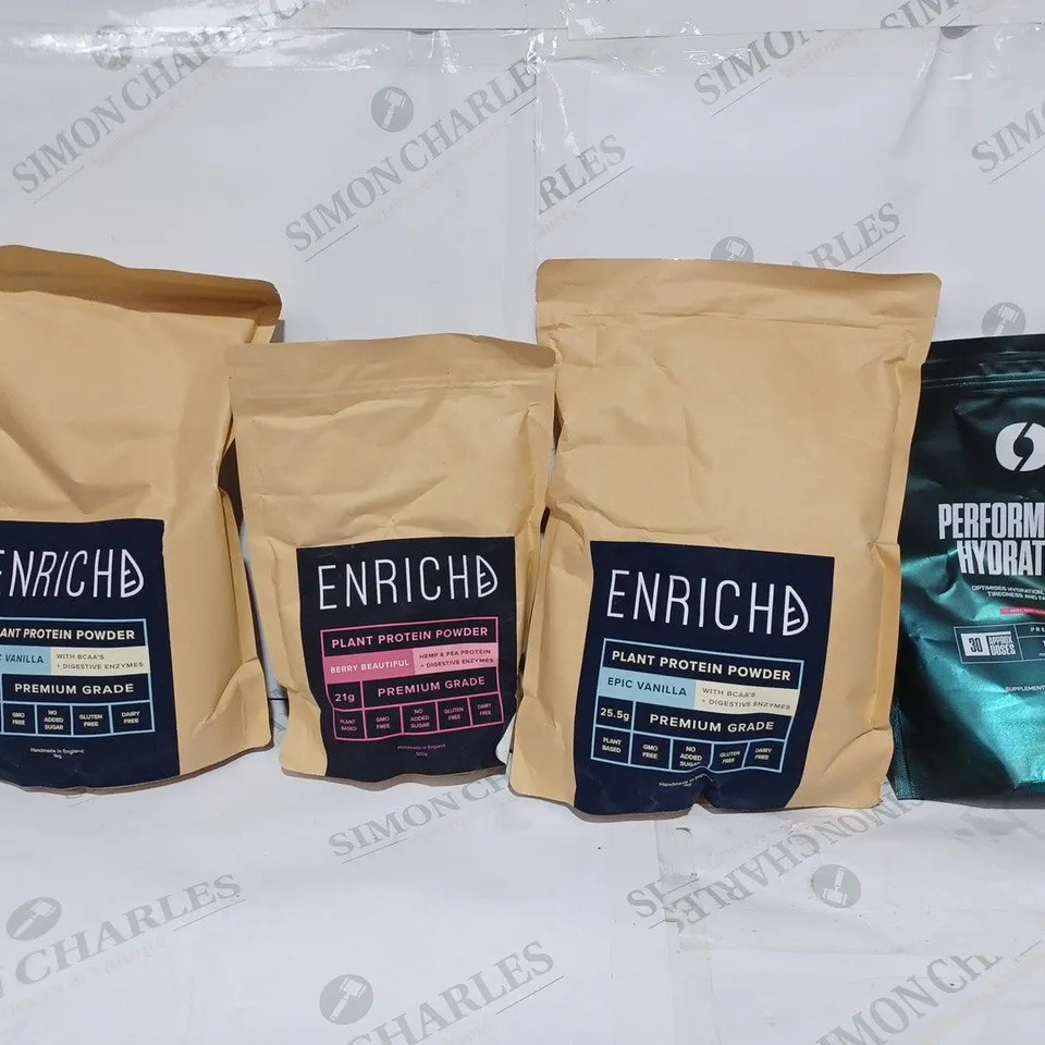 LOT TO CONTAIN APPROX. 4 X ASSORTED PACKS OF PROTEIN POWDER & DIETARY SUPPLEMENT.