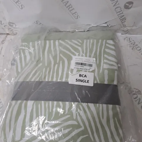 SUPERSOFT BY COZEE HOME SET OF 2 PRINT AND SOLID FITTED SHEET