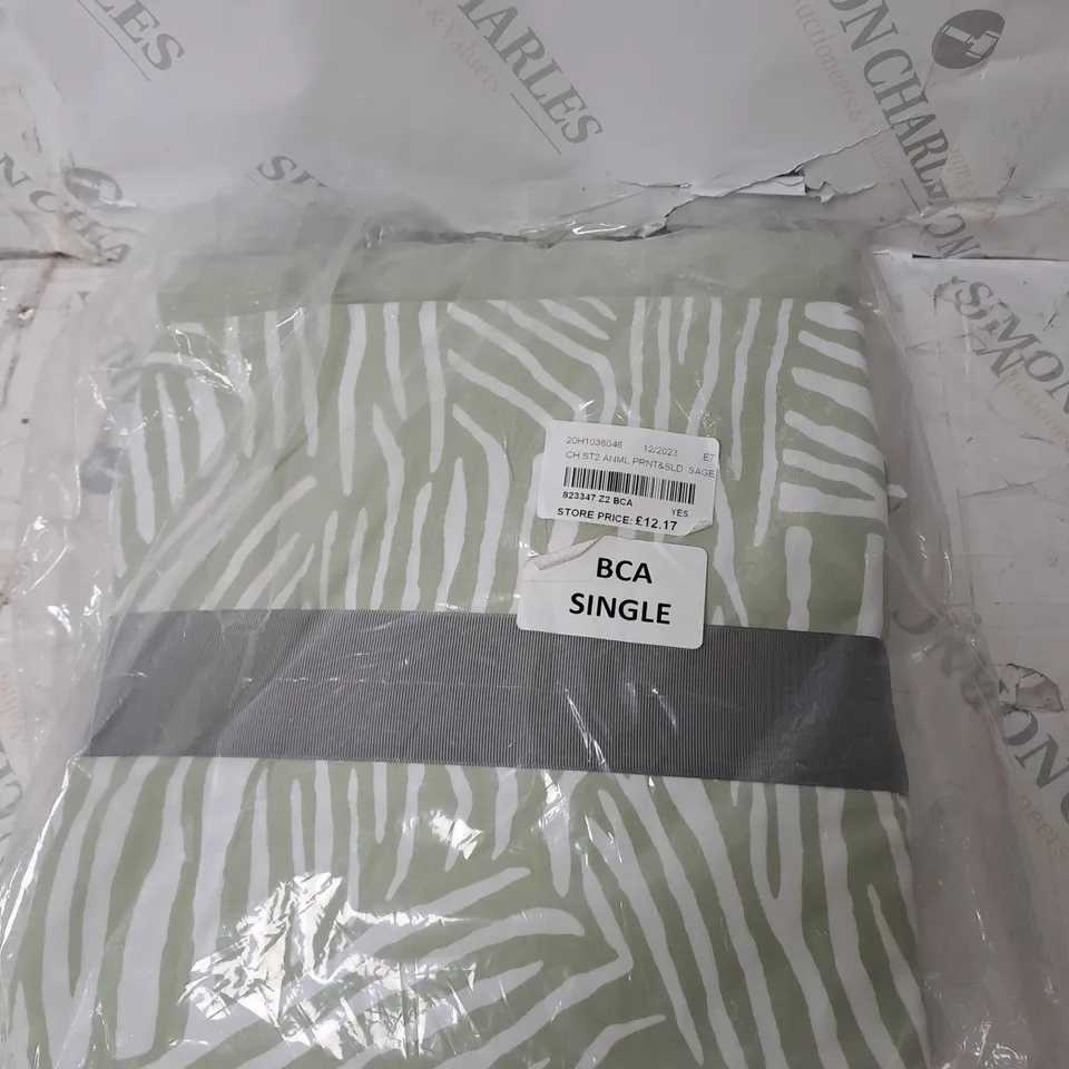 SUPERSOFT BY COZEE HOME SET OF 2 PRINT AND SOLID FITTED SHEET