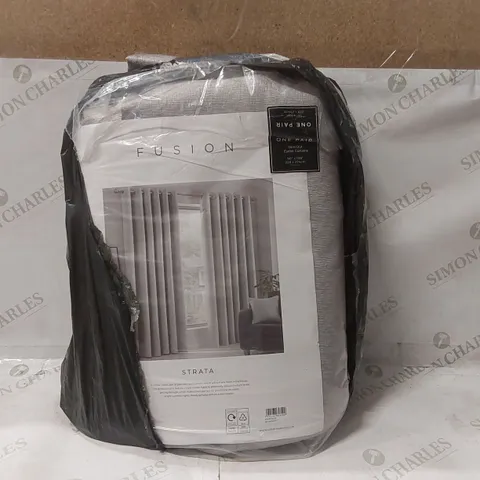 BAGGED POLYESTER ROOM DARKENING CURTAIN PAIR - 228 x 274cm