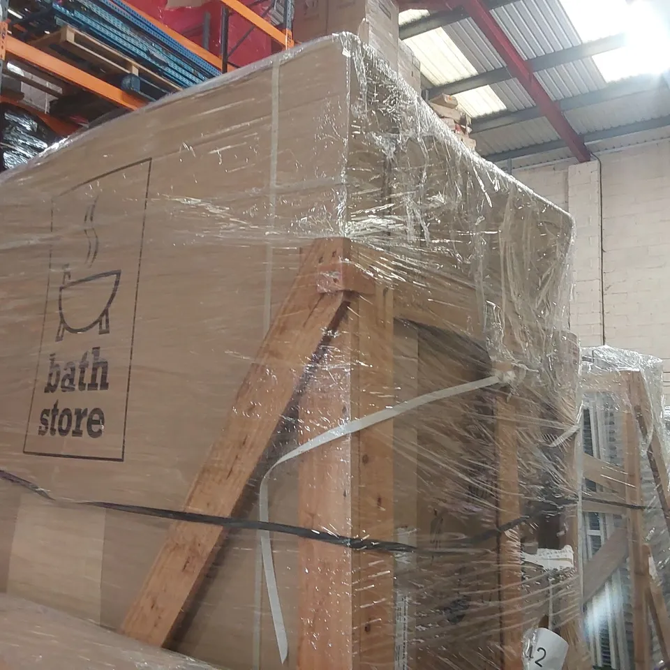 PALLET CONTAINING APPROXIMATELY 11x BATHSTORE SHOWER ENCLOSURE SCREENS