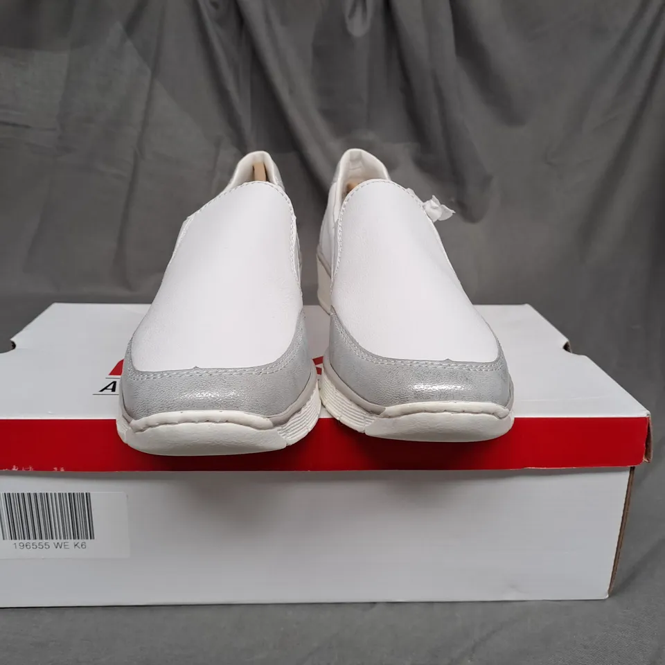 RIEKER ANTISTRESS LADIES WHITE TRAINERS SIZE EU 39