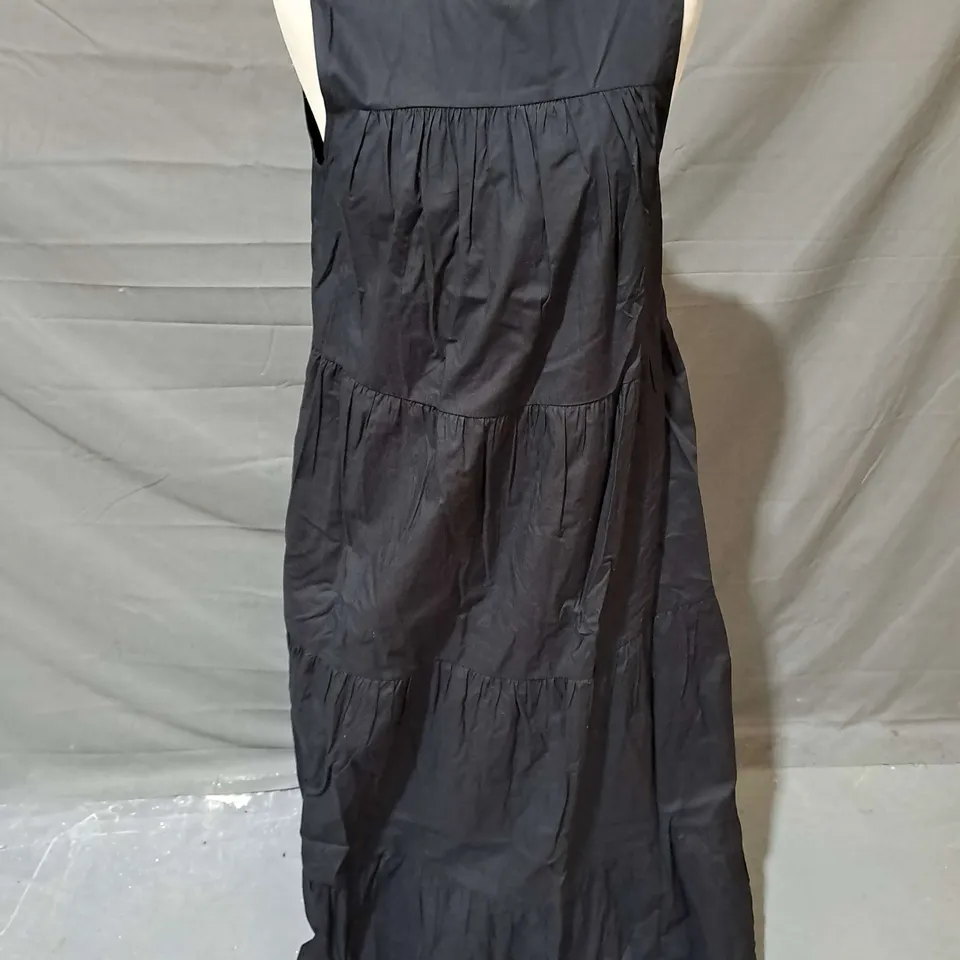 NOBODY'S CHILD ROSALIND MIDAXI DRESS IN BLACK SIZE 8