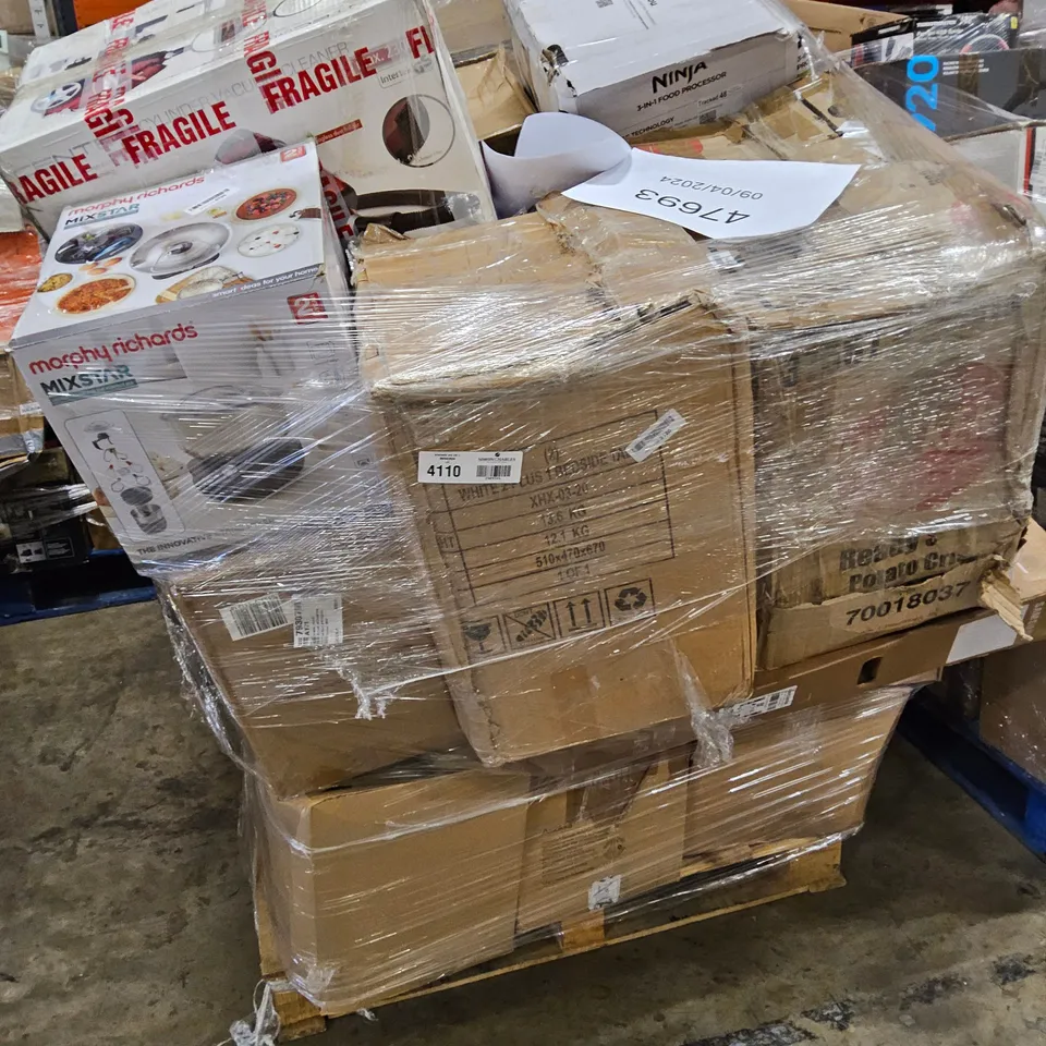 PALLET OF APPROXIMATELY 26 UNPROCESSED RAW RETURN HOUSEHOLD AND ELECTRICAL GOODS TO INCLUDE;