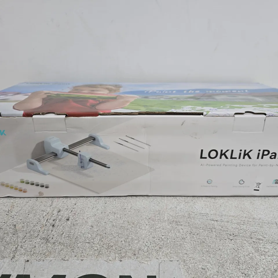 BOXED LOKLIK IPAINT AI-POWERED PAINTING DEVICE FOR PAINT-BY-NUMBERS