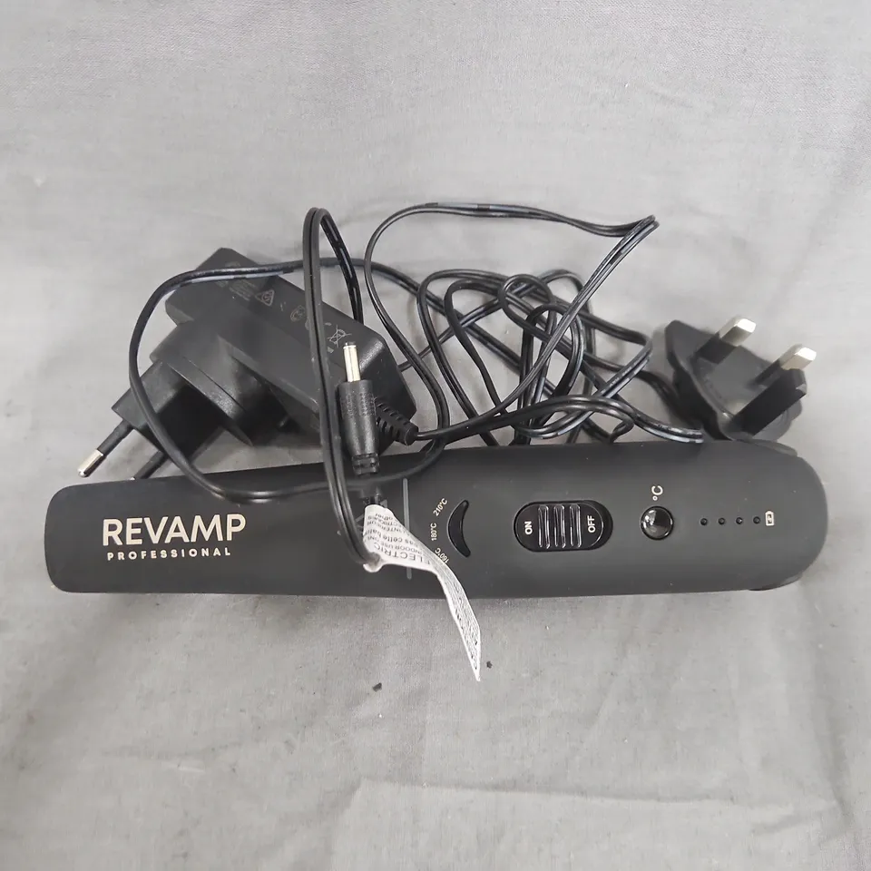 REVAMP PROFESSIONAL HAIR STRAIGHTENER – CORDED, BLACK