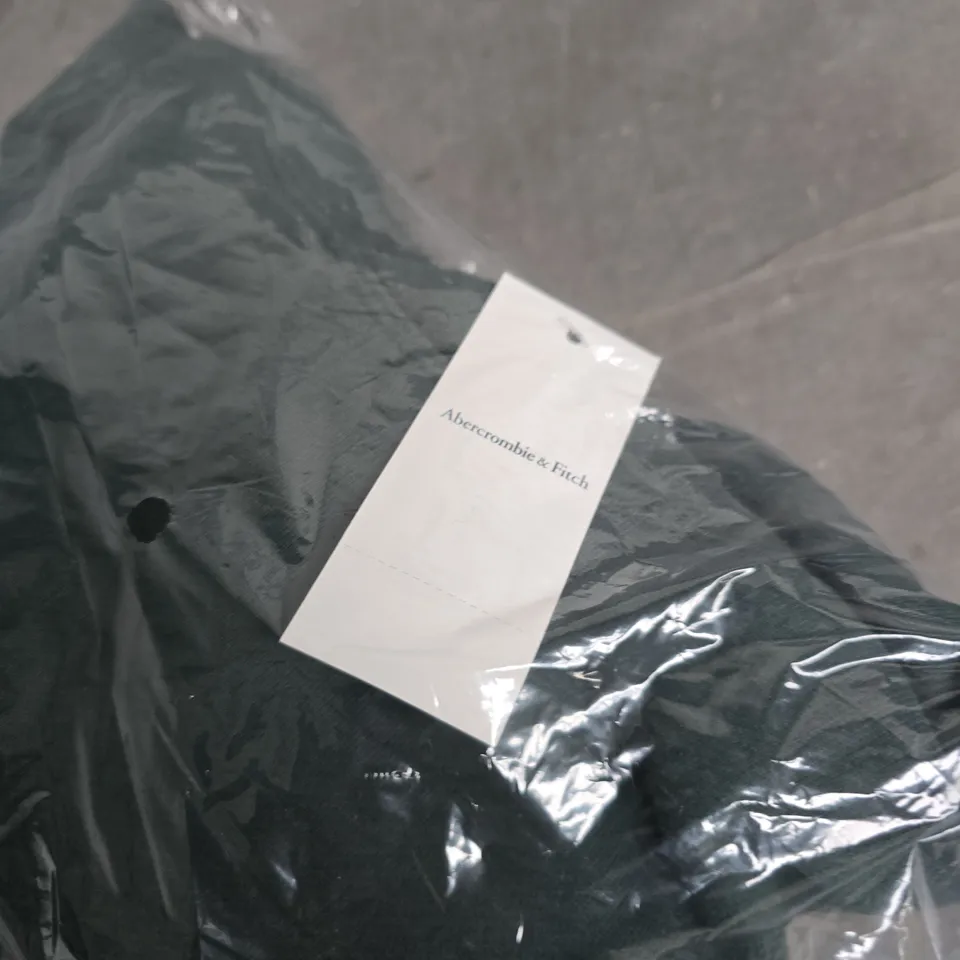 ABERCROMBIE & FITCH CASUAL HOODIE – DARK GREE- SIZE M