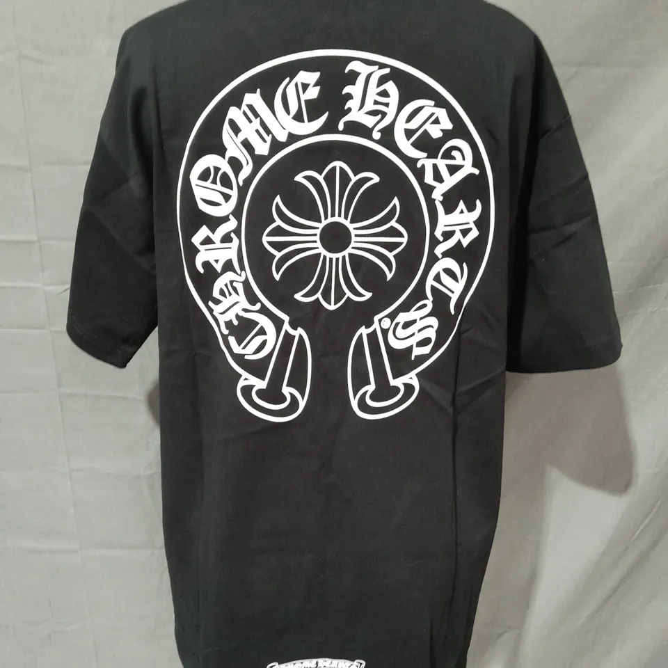 CHROME HEARTS BLACK CREW T-SHIRT - S