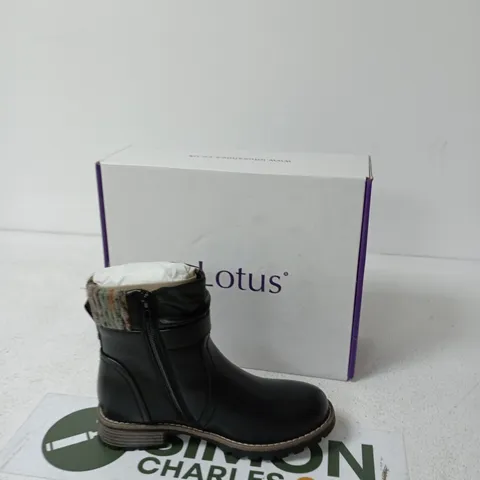 BOXED LOTUS TRIANA ULB461 BLACK BOOTS, UK 3 (EU 36)
