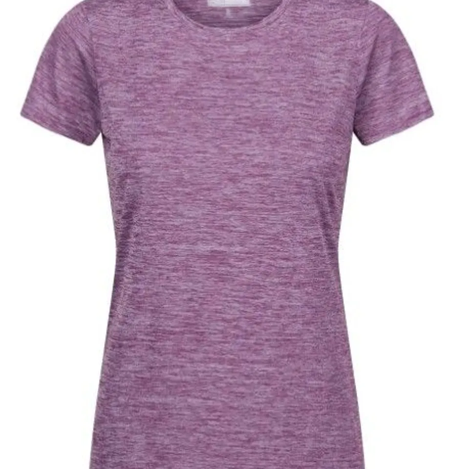 REGATTA WOMEN'S FINGAL EDITION T-SHIRT SUNSET PURPLE SIZE 8